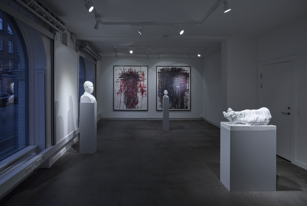 Installation view of the 2015 exhibition "Limbo" by Christian Lemmerz at Hans Alf Gallery